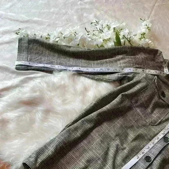 Max Studio 2X Shirt Jacket Plaid buttons pockets - Picture 10 of 12